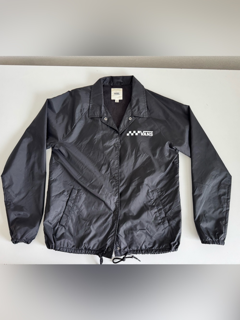 Vans Black Coach Jacket - Small